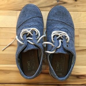 TOMS Kids Denim Laced Shoes